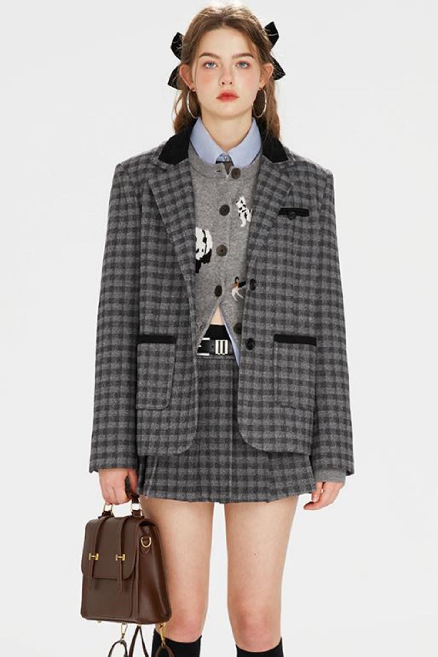 Half-Skirt Jacket and Setup Retro Tartan