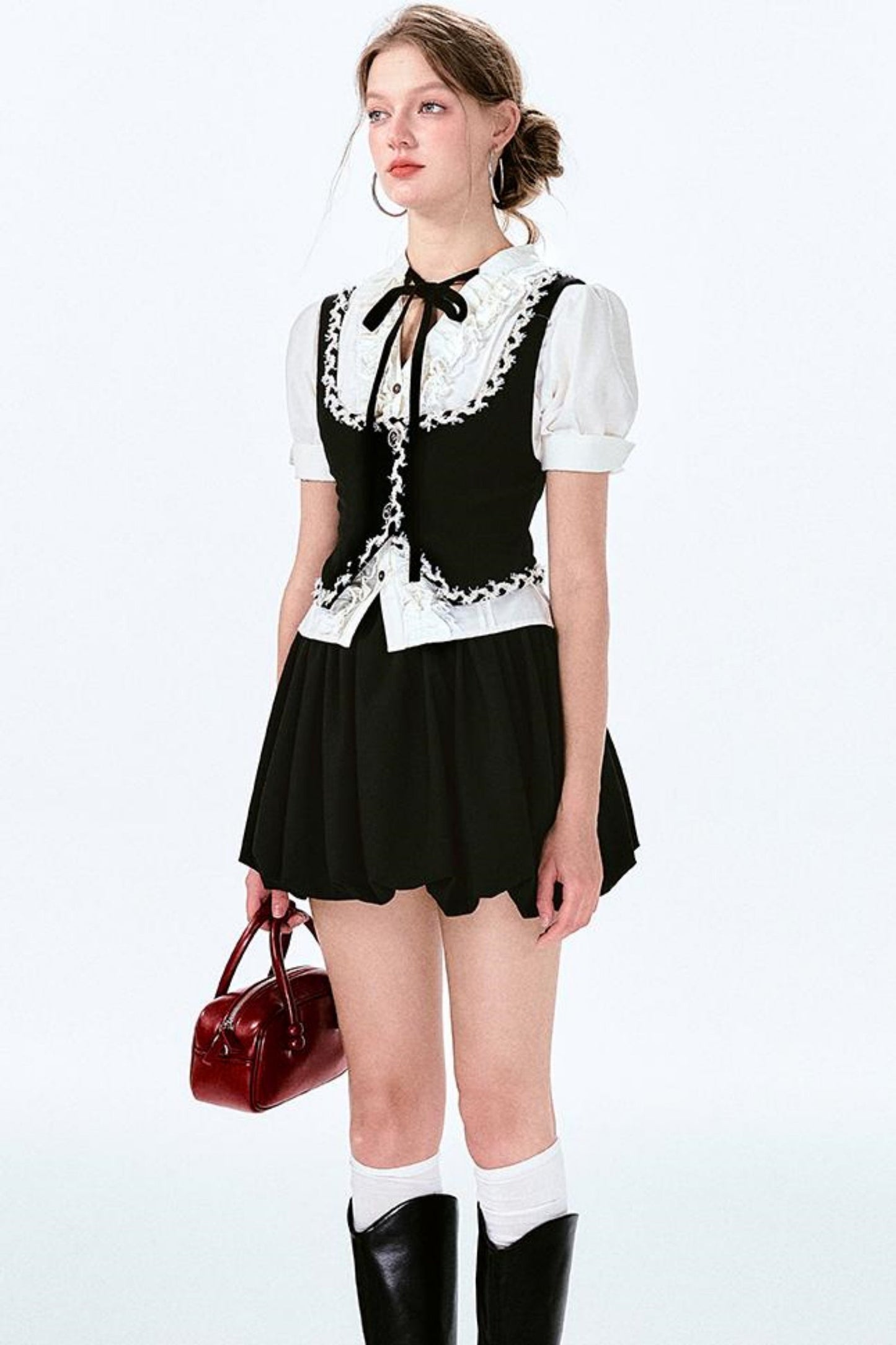 Panel Lace Spicy Minty Vest