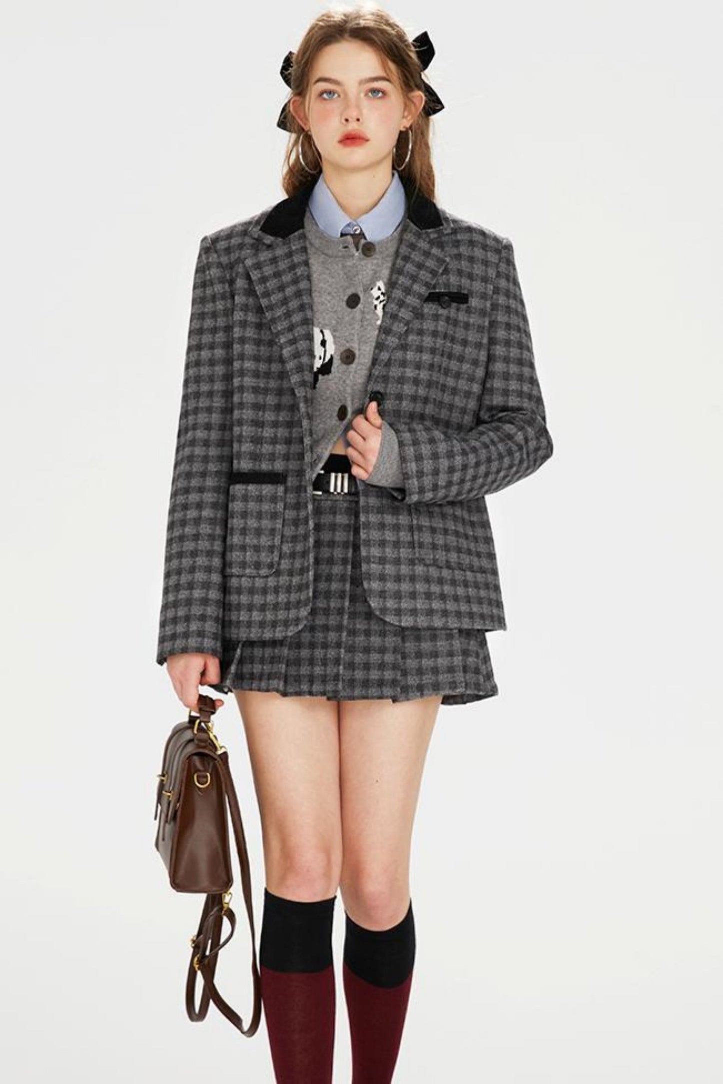 Half-Skirt Jacket and Setup Retro Tartan