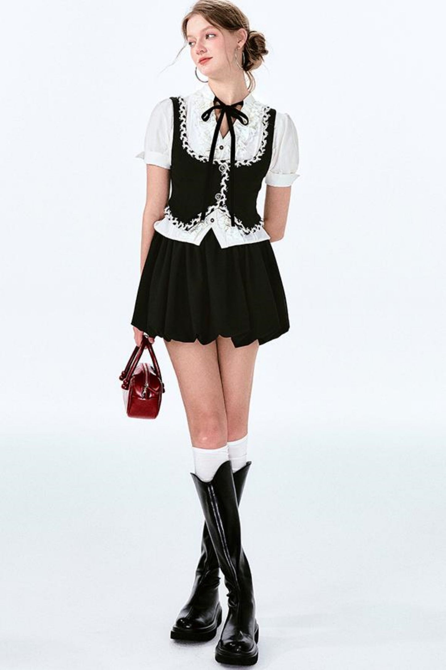 Panel Lace Spicy Minty Vest