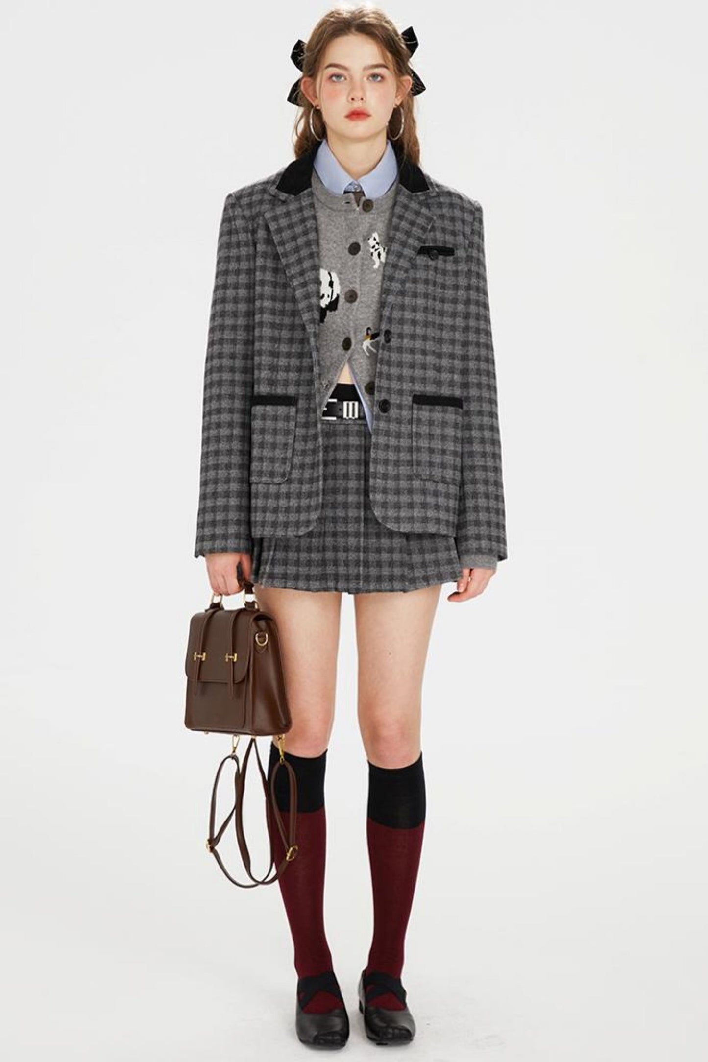 Half-Skirt Jacket and Setup Retro Tartan