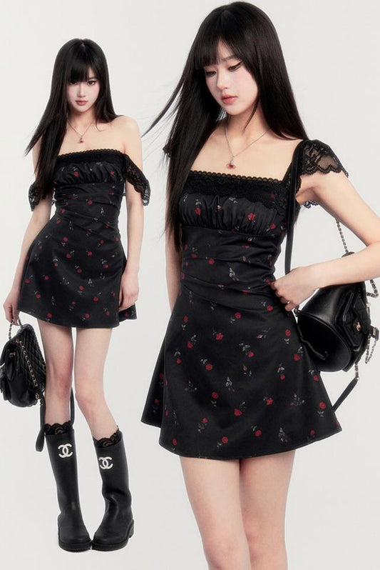 Stil Taille Provence Kleid Slim