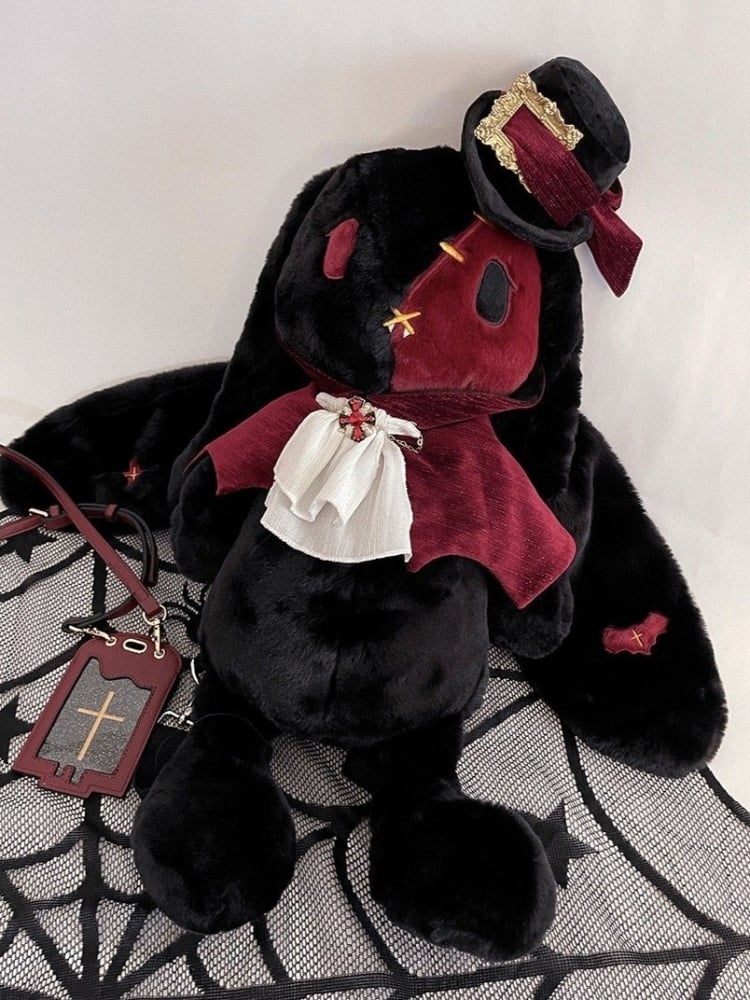 Vampirhase Dracula Gothic Tasche Schwarz und Rot