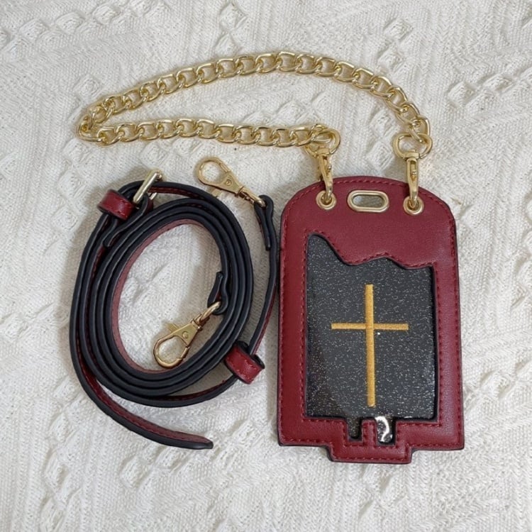 Vampirhase Dracula Gothic Tasche Schwarz und Rot