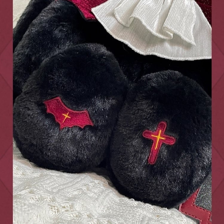 Vampirhase Dracula Gothic Tasche Schwarz und Rot