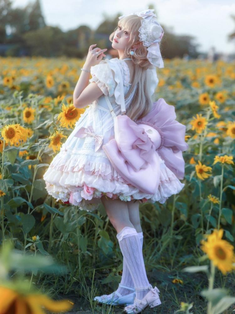 パープルビッグボウバックパック