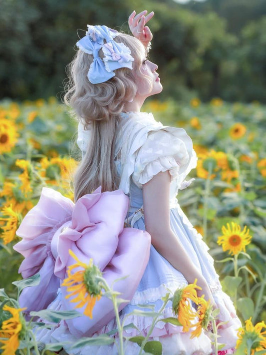 パープルビッグボウバックパック