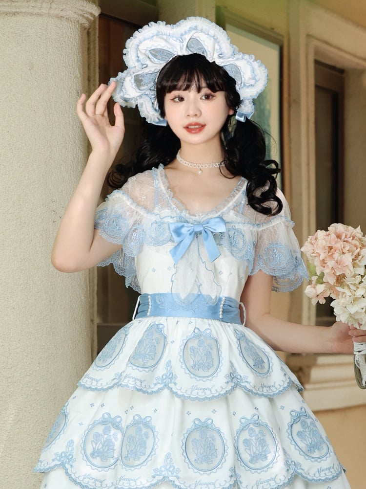 White Beaded Necklace