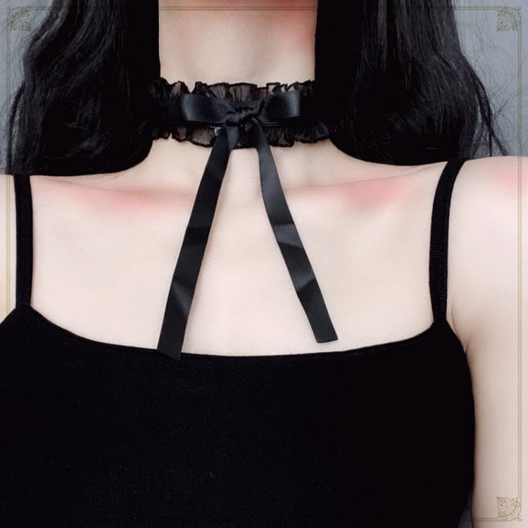 Gothic Lolita Bowknot Halsband