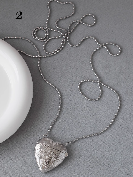 ウェイストランドパンク Y2K ハートペンダントネックレス