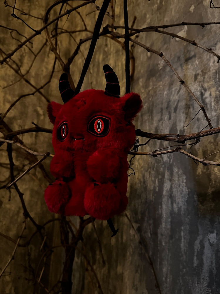 Y2K Plush Doll Bag Red Devil Gothic
