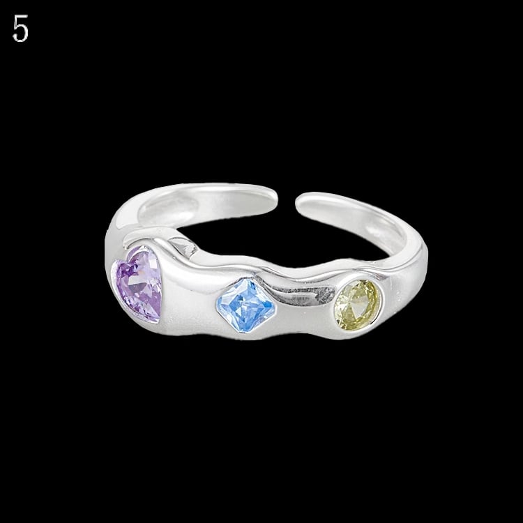 Rhinestone Decorated Options 9 Y2K Ring Bittersweet