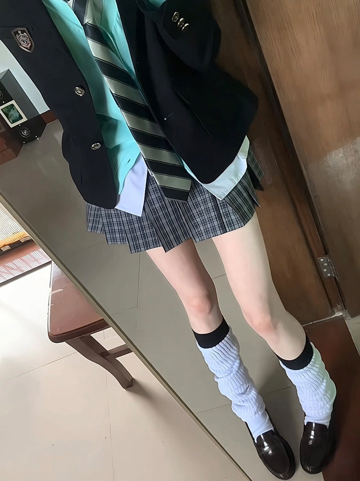Uniform Calf JK 60CM/100CM Socks Knitted Length White