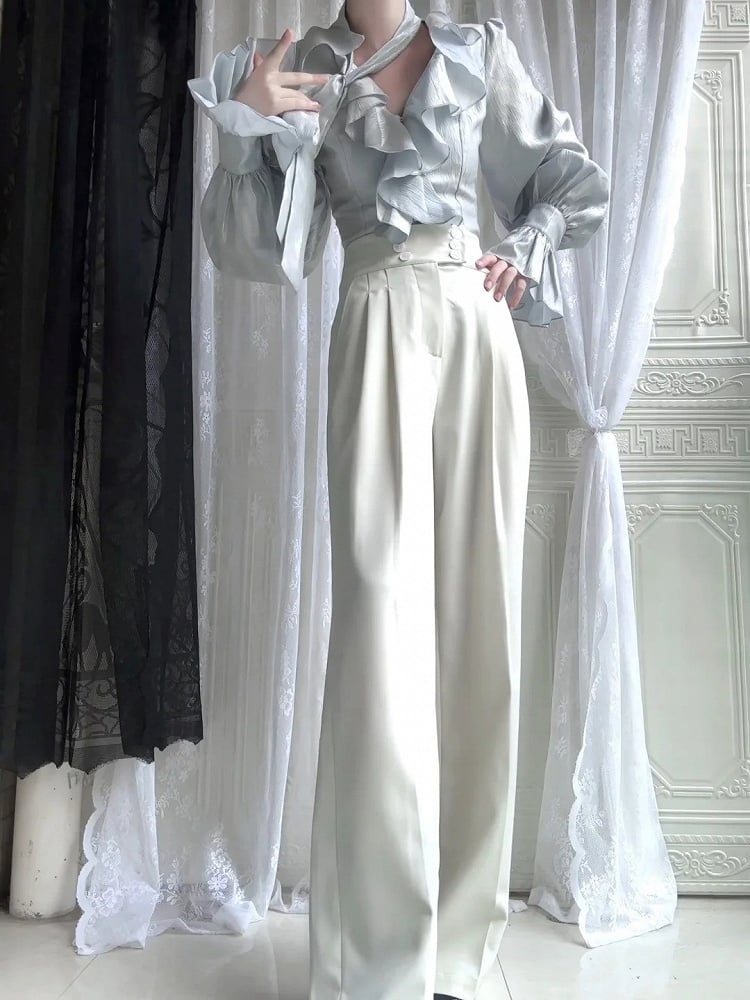 Pants Lolita Ouji White Off