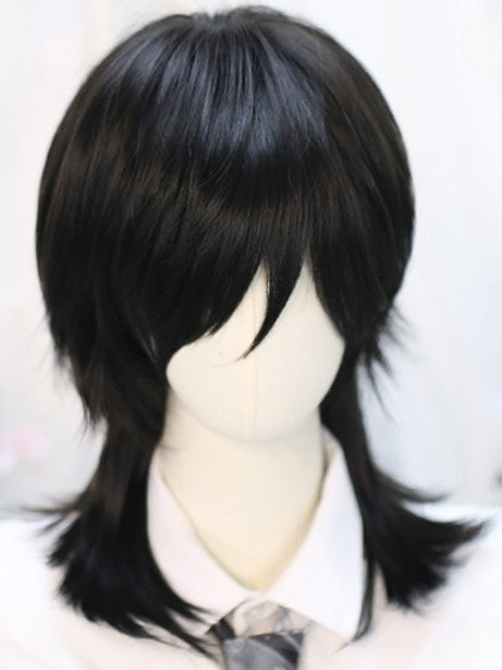 40-45CM Ouji Length Above Wig Bust White/Brown/Black Straight