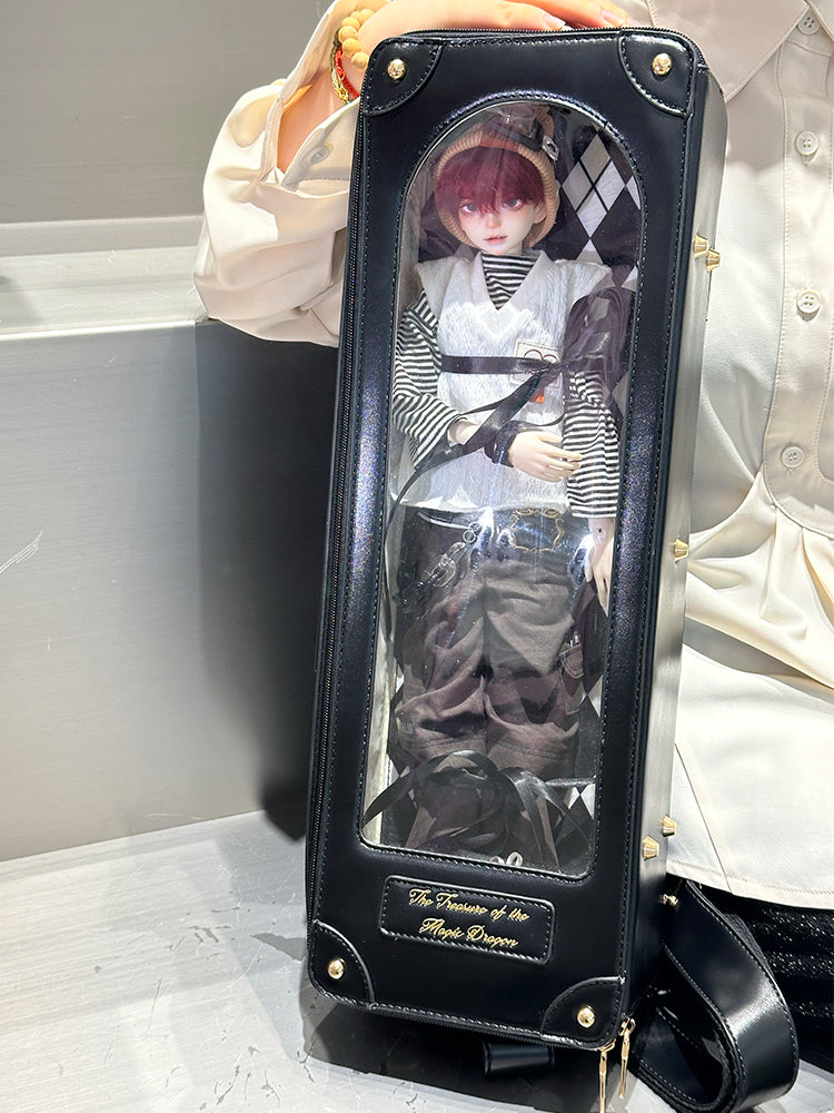 Crossbody – as Scale 1/4 BJD Bag Black Wear Doll