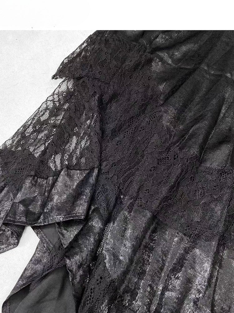 + Floral Top Halter Underskirt Cami Skirt Lace Set- Dress Holiday Neck Black Purple Bittersweet