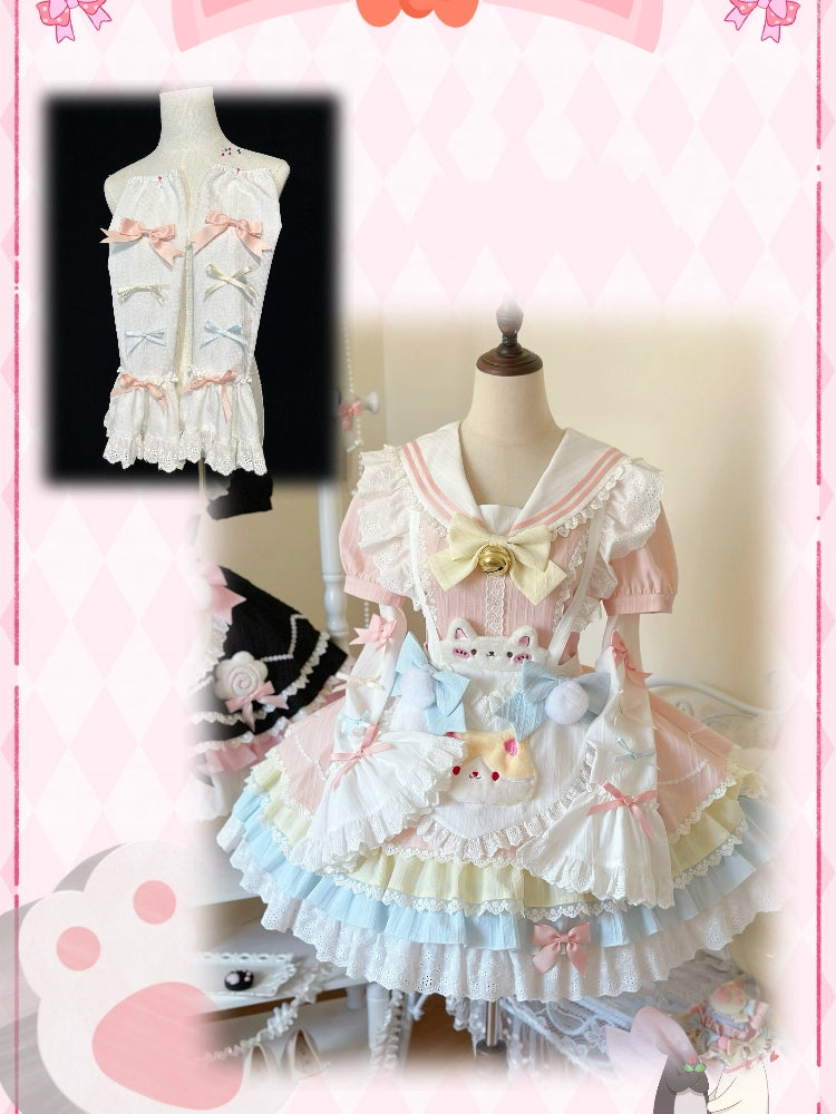 Sweet Detachable Decorated Sleeves Bows