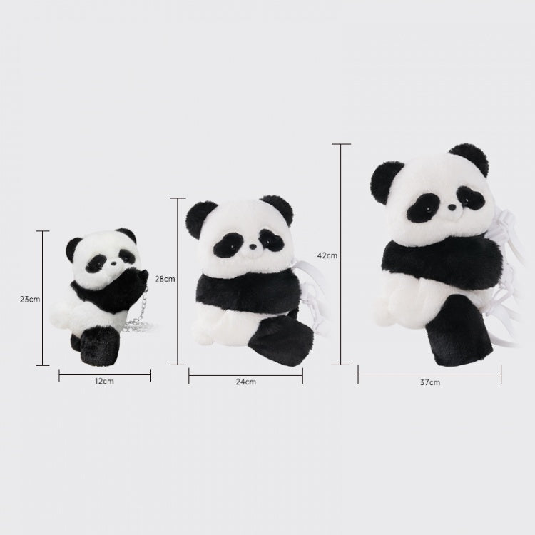 Cute Giant Panda Black and White Plush Backpack/Crossbody
