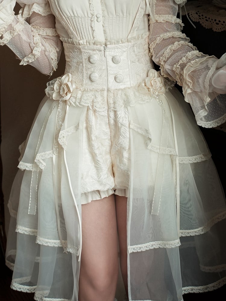 Purple Black Beige Brooches / Red Flower