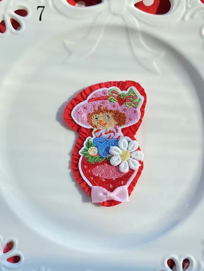 11 Decorated Bowknot Cherry/Strawberry/Cake Brooch/Hairclip Options