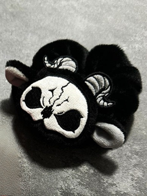 Scrunchie and Reaper Gothic White Grim Black