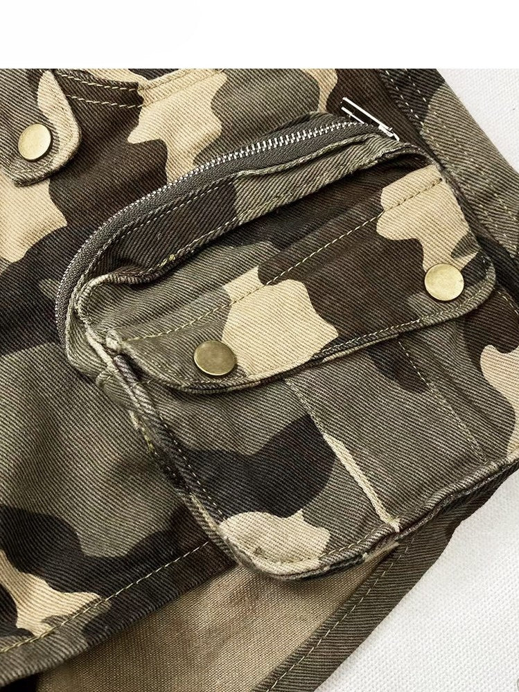 Glamorous Camo Bittersweet Green Shorts Muster
