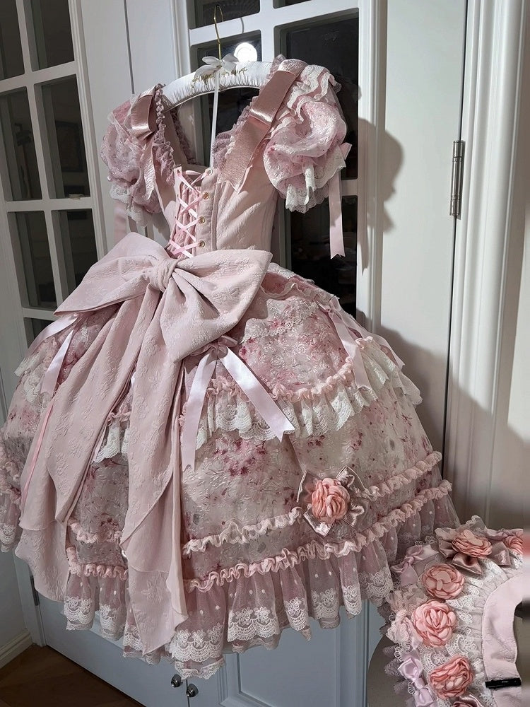 Schleife, großer rosa Zug