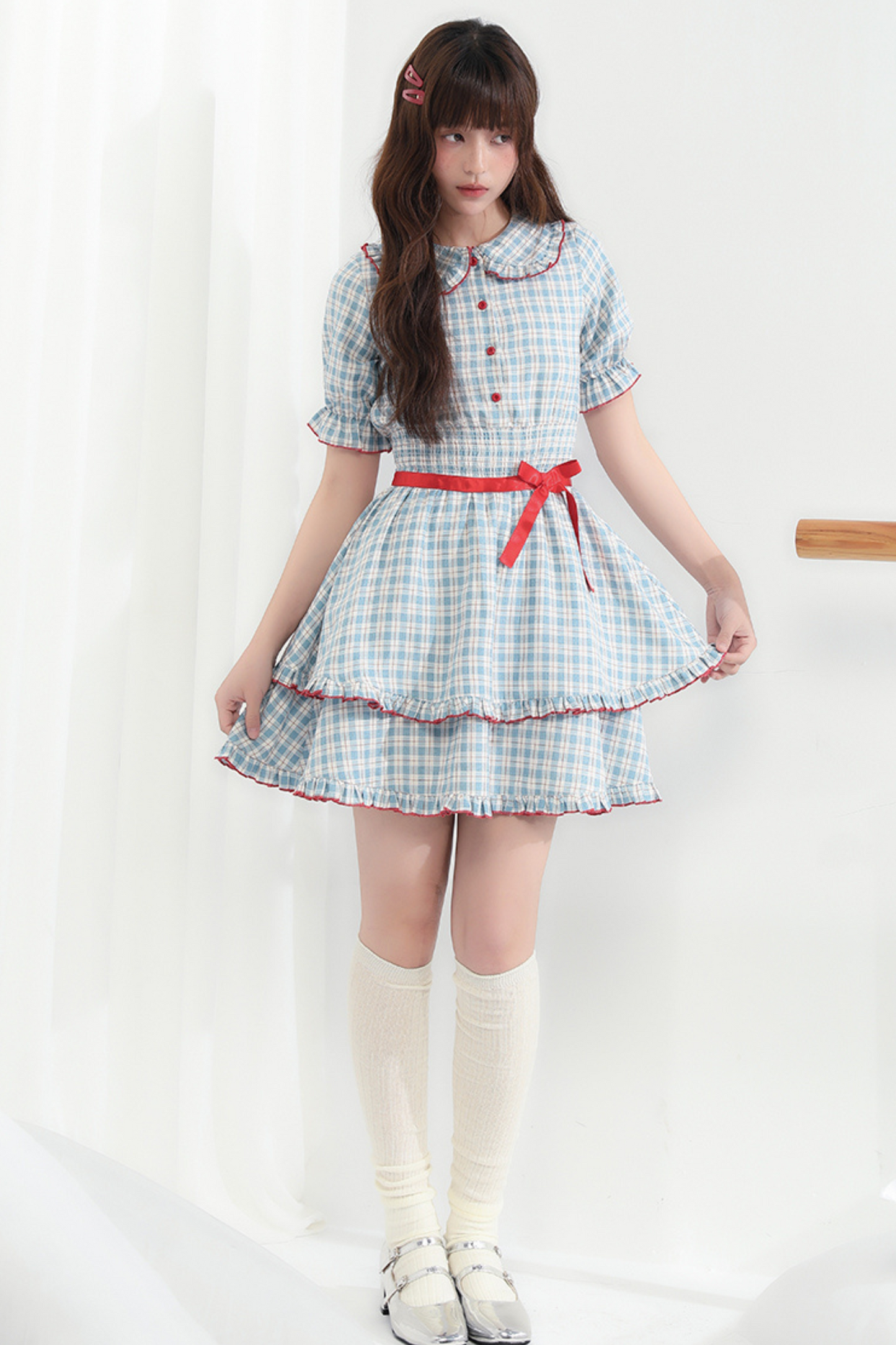 Berry Mist Cheese Kleid Girly Cherry Check