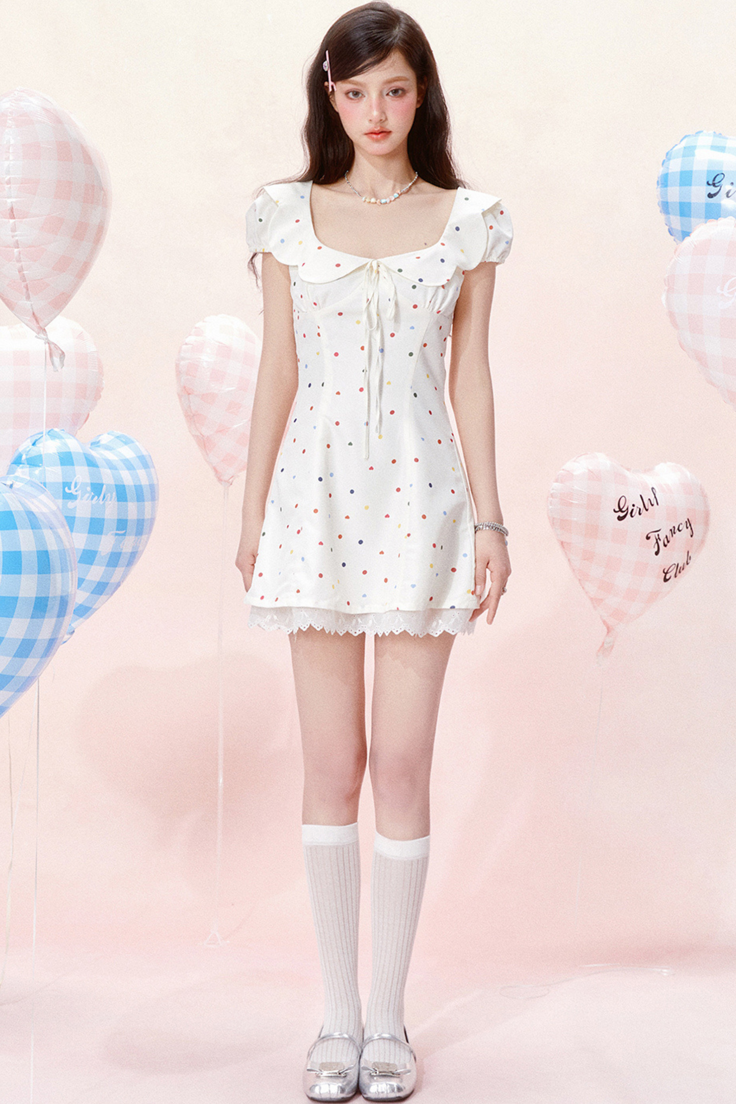 Dress Jumping Dot Color