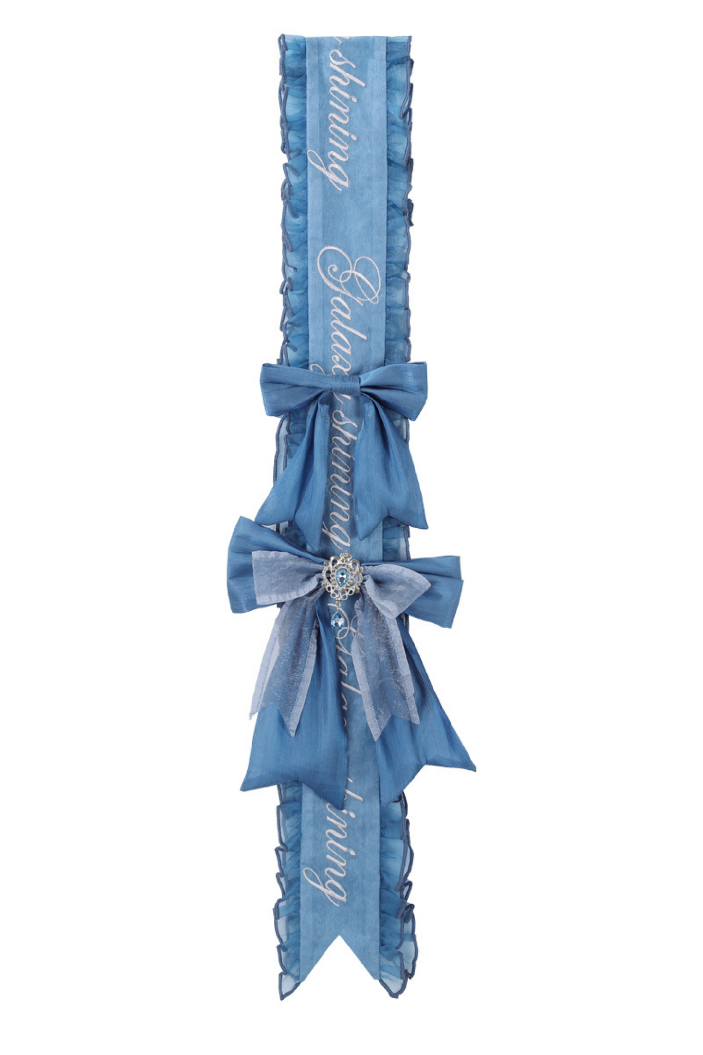 + Swing Fairy Puffy Ribbon Dress Sleeve Blue
