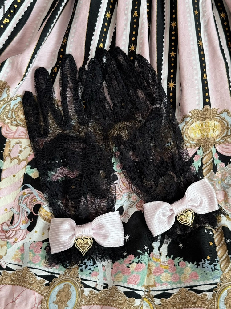 Crown/Heart Bowknot Lace Gloves Options Charm 16