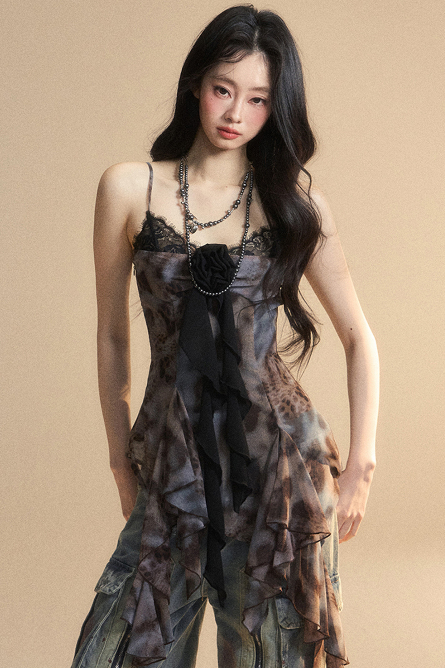 Lace Top Camisole Sheer