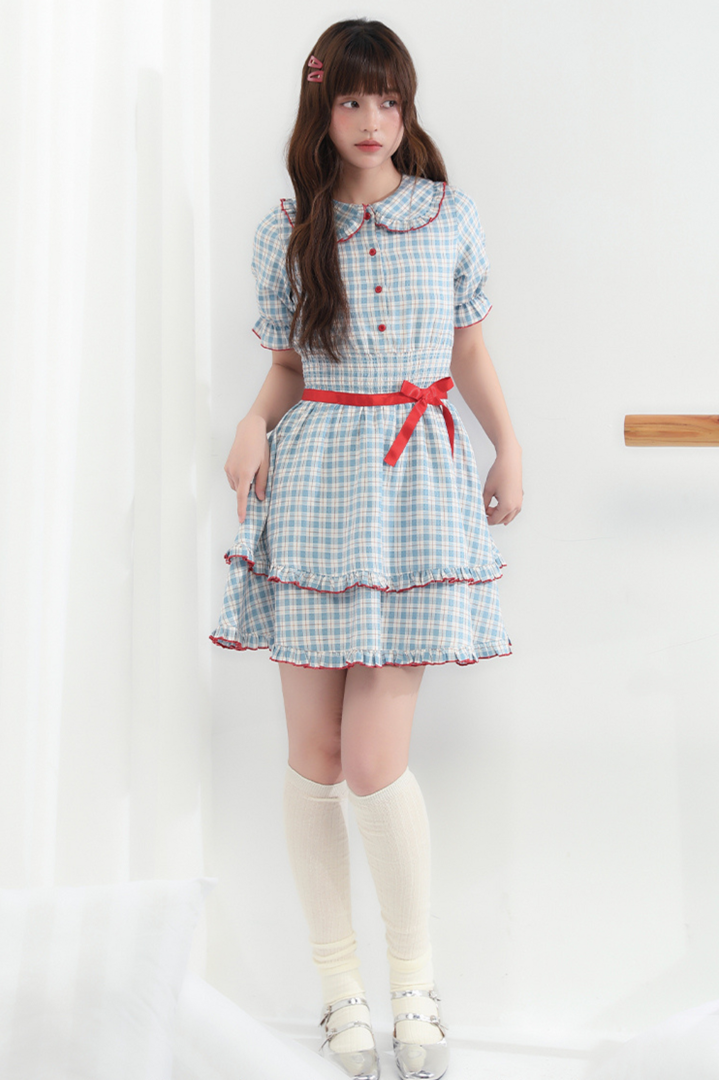 Berry Mist Cheese Kleid Girly Cherry Check