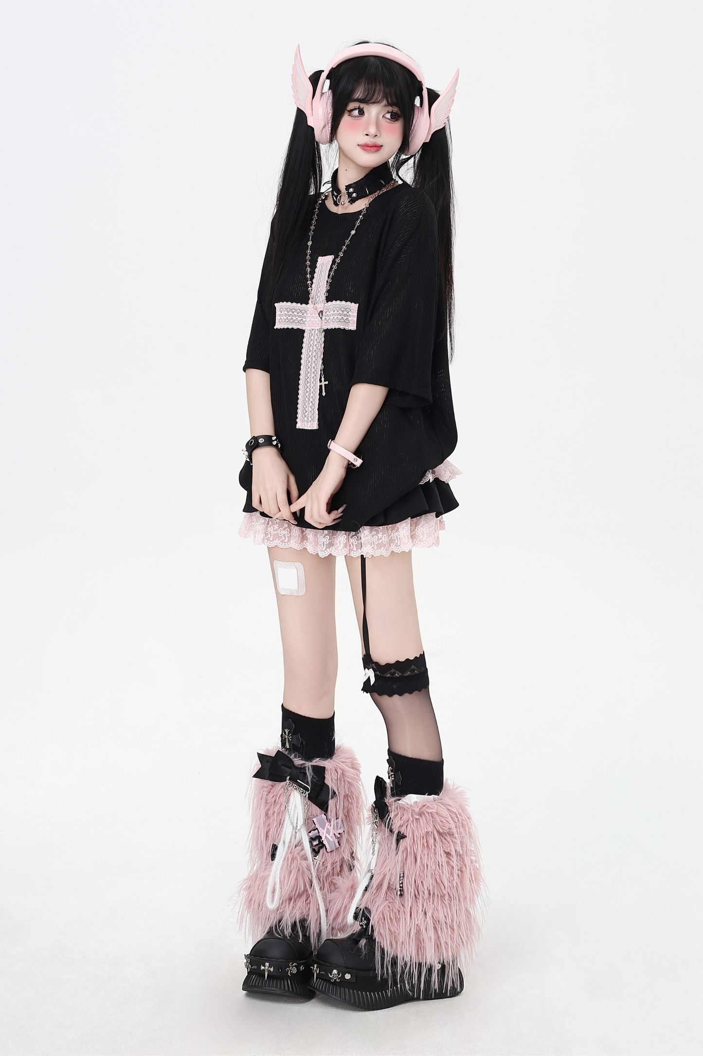 Cross Tops Patch Loose Subculture