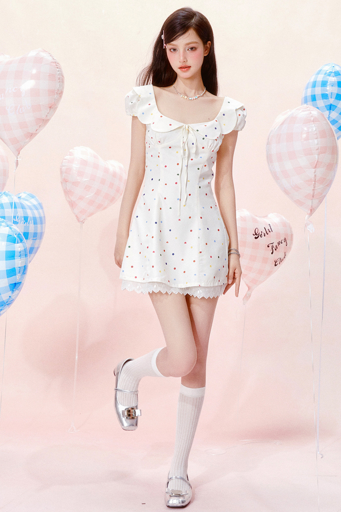 Dress Jumping Dot Color
