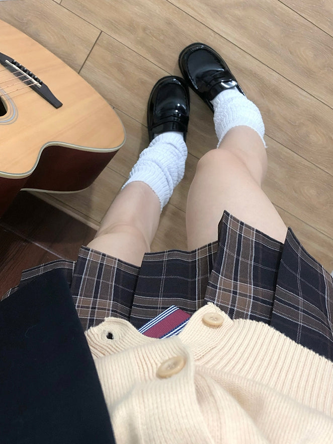 Uniform Calf JK 60CM/100CM Socks Knitted Length White