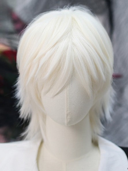 Short Ouji Straight Black/White 25-30CM Wig