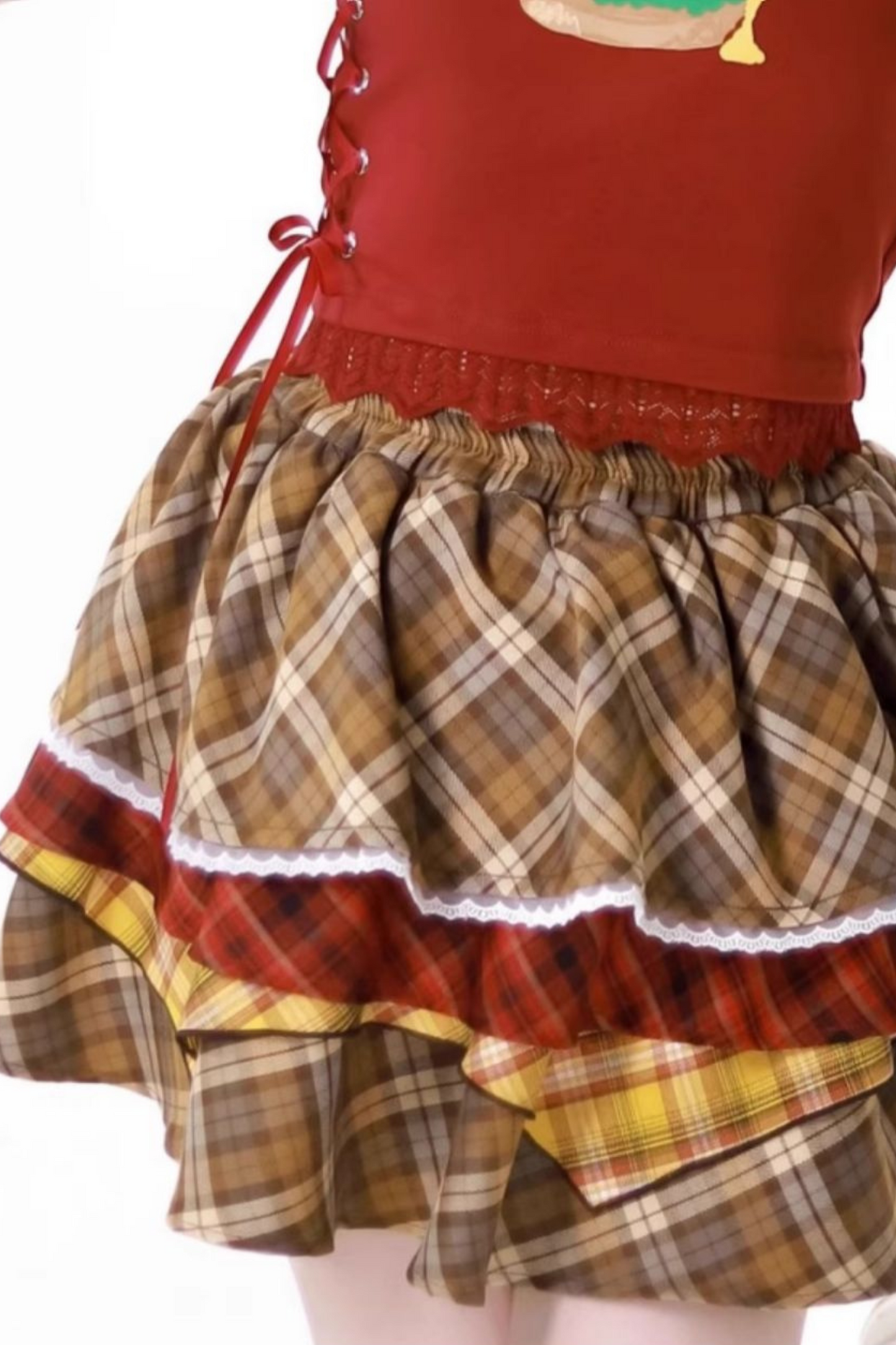 top cake Overshirt sleeveless skirt +