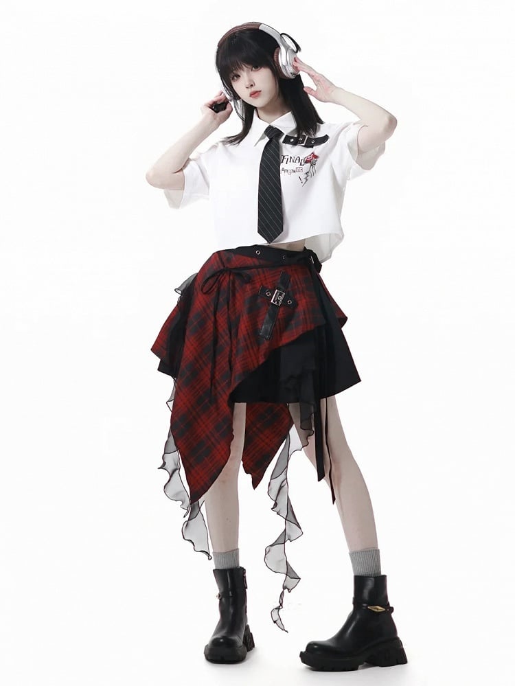 Skirt Elastic Waist Black