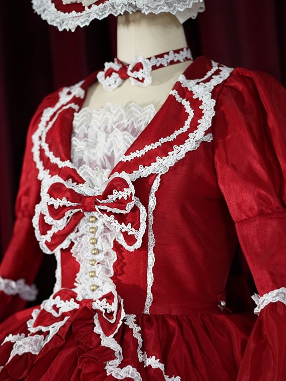 Rot / Grün Bowknot Choker