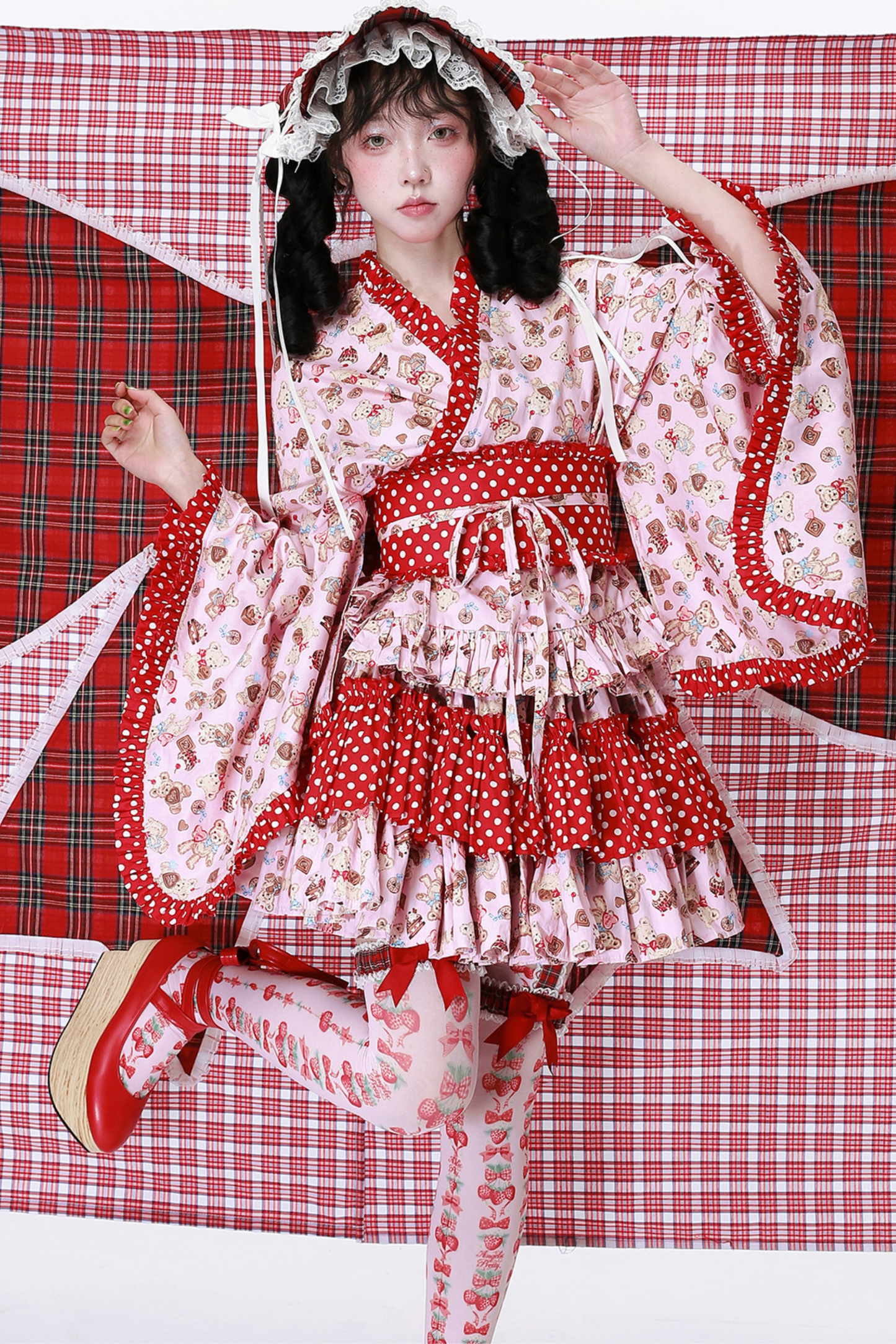 Retro Pop Kimono Lolita Tops