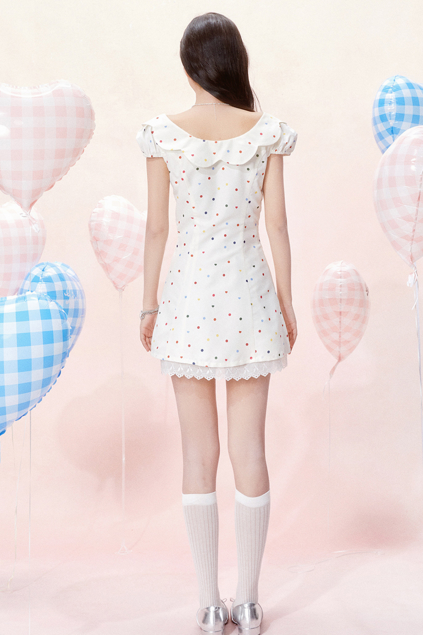 Dress Jumping Dot Color