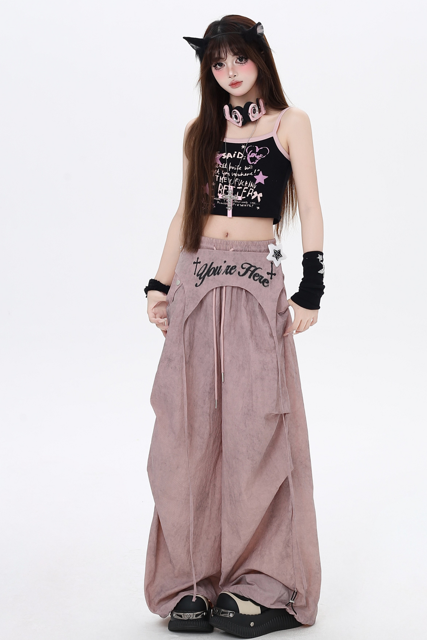 Casual Pants Girls High Spice Waist