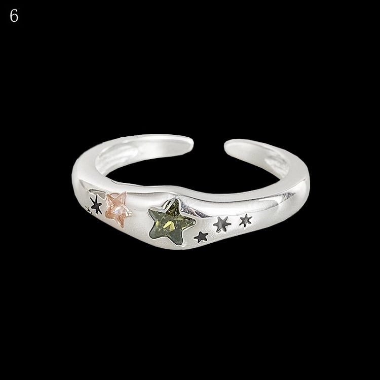 Rhinestone Decorated Options 9 Y2K Ring Bittersweet