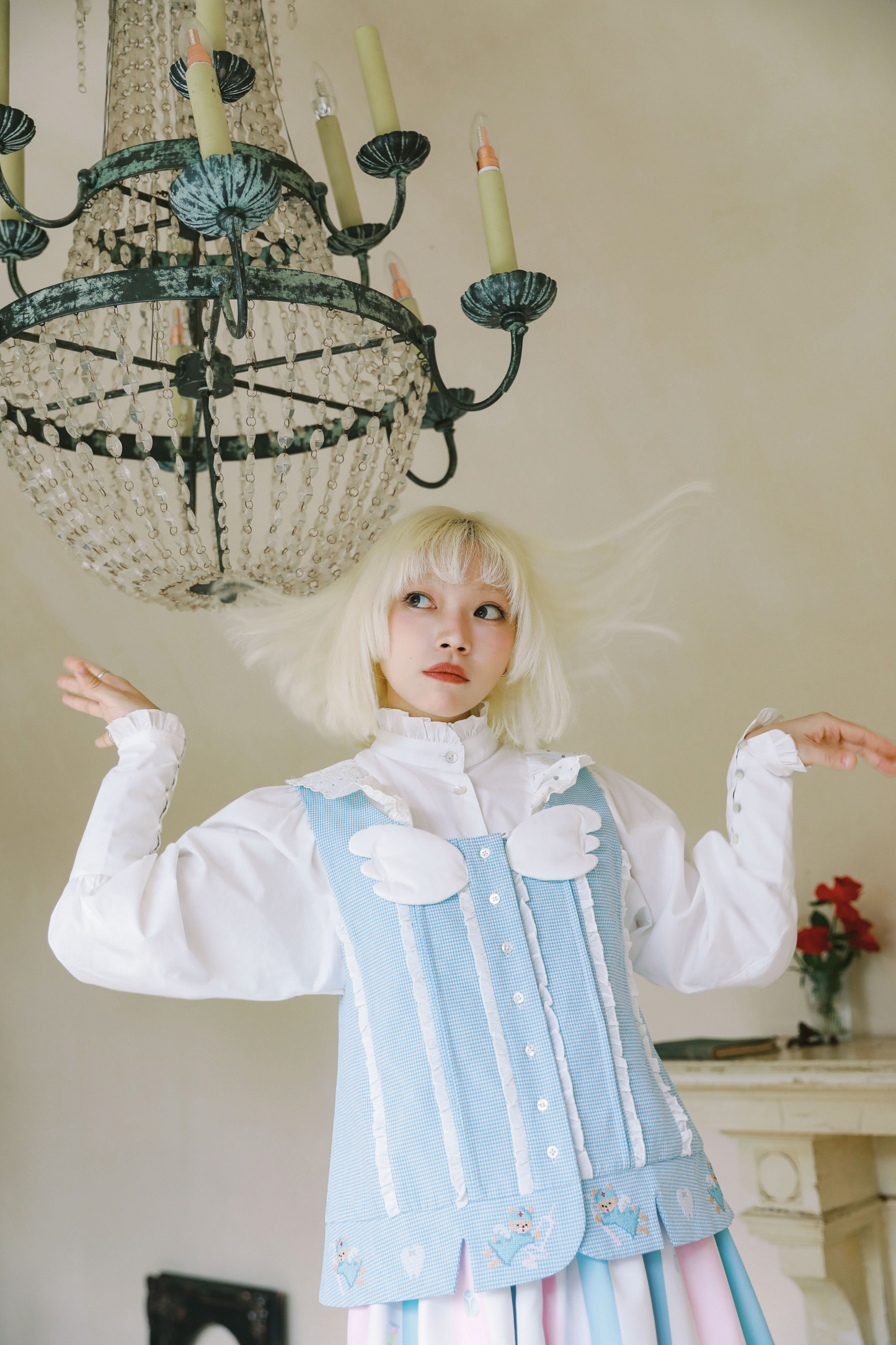 Peach Blue Fairy Neighborhood👼 Island Vest Angel