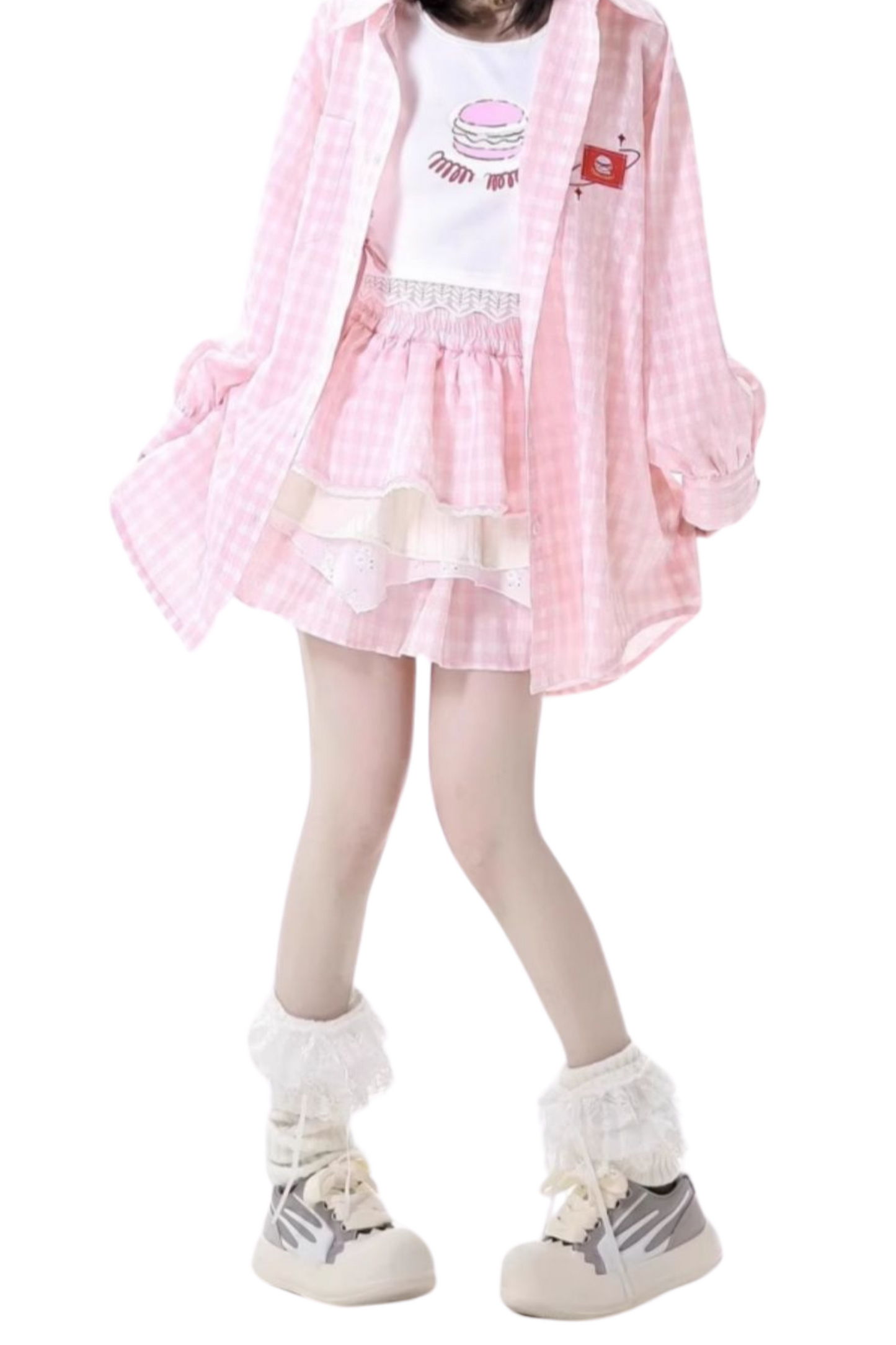 top cake Overshirt sleeveless skirt +