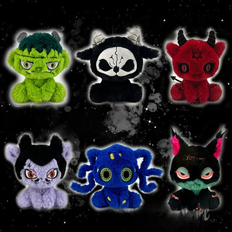 Blue Octopus Gothic Plushie