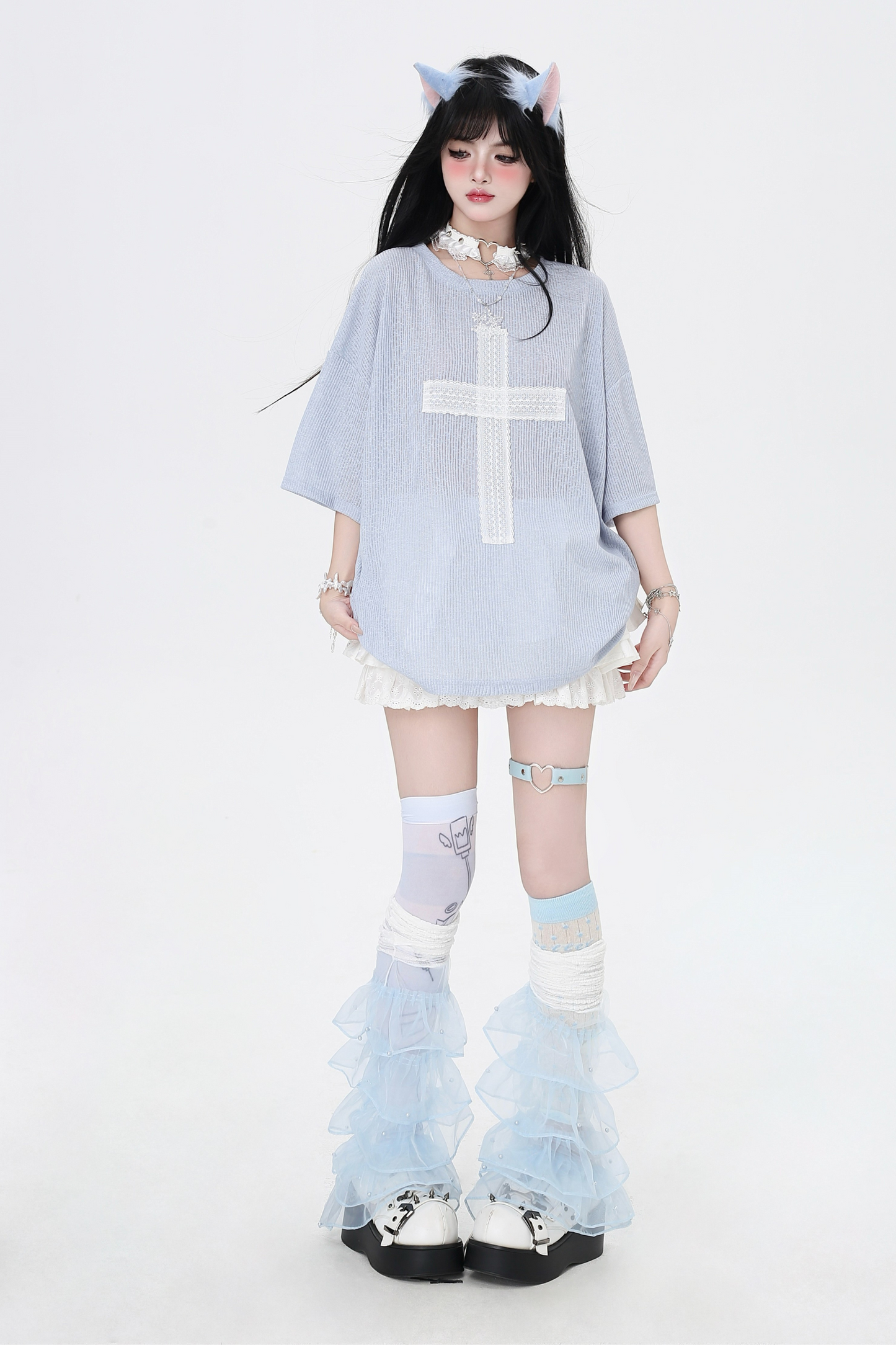 Cross Tops Patch Loose Subculture