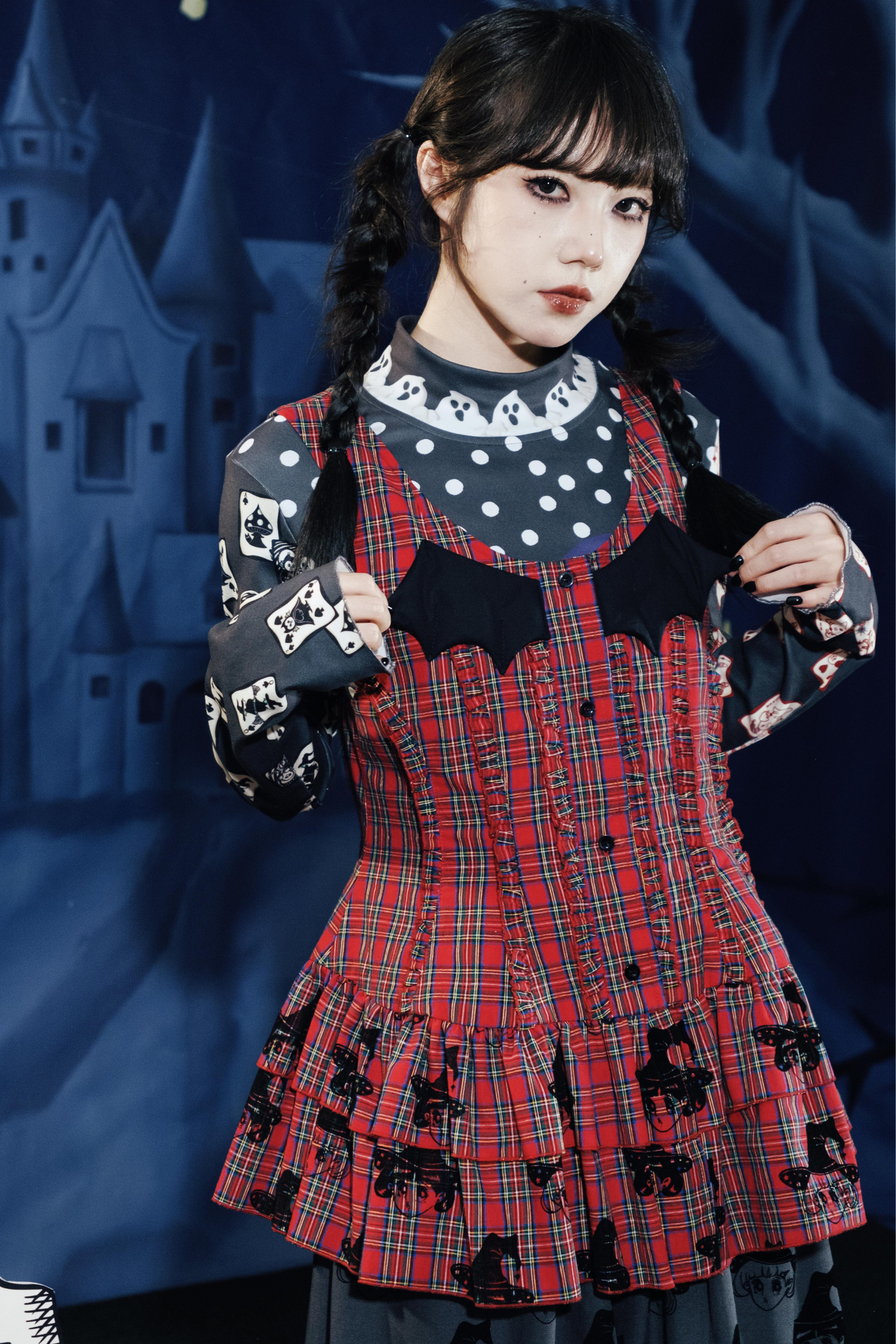 Top Dracula Check Sleeveless